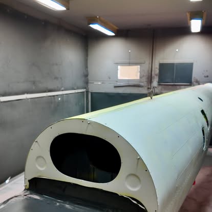 Blast-cleaned metal component prepped for powder primer
